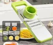 Multi-Function Vegetable Slicer & Grater - 5-in-1 Mandoline Cutter