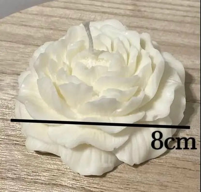set of 3 (1 mini flowers vase +1 ovel tray +1 poney rose flower candle)