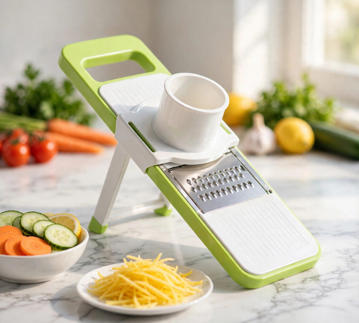 Multi-Function Vegetable Slicer & Grater - 5-in-1 Mandoline Cutter