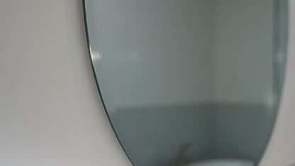 Oval Frameless Wall Mirror - Modern Decorative Bathroom & Vanity Mirror